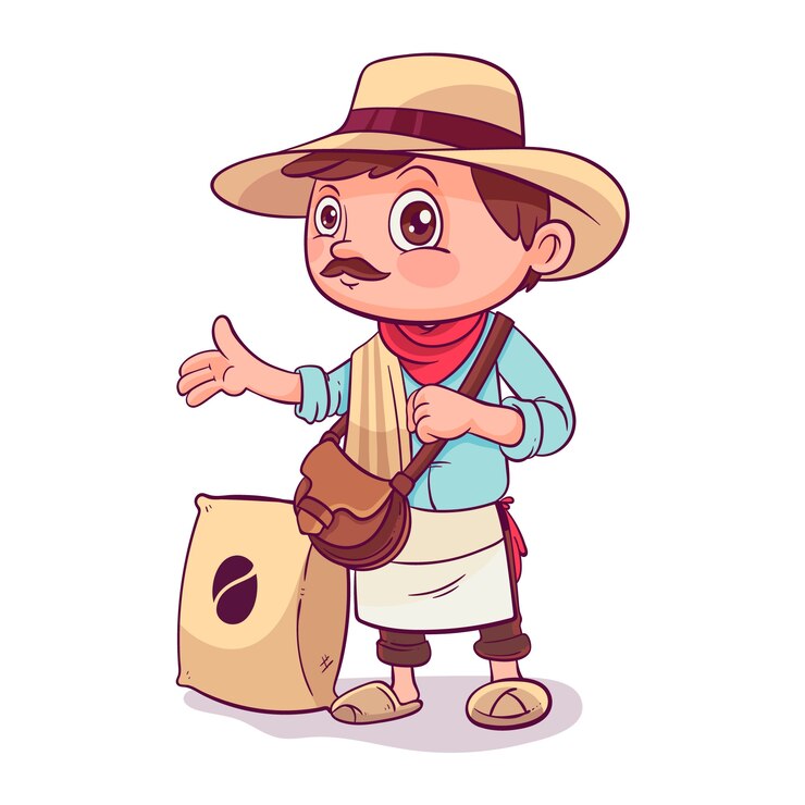 Vector Gratis hand drawn paisa character illustration