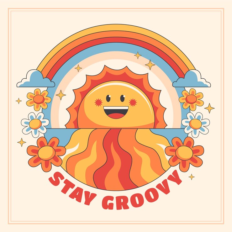 Vector Gratis hand drawn retro illustration