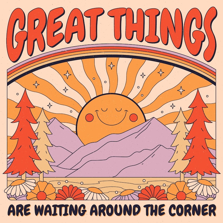 Vector Gratis hand drawn retro illustration