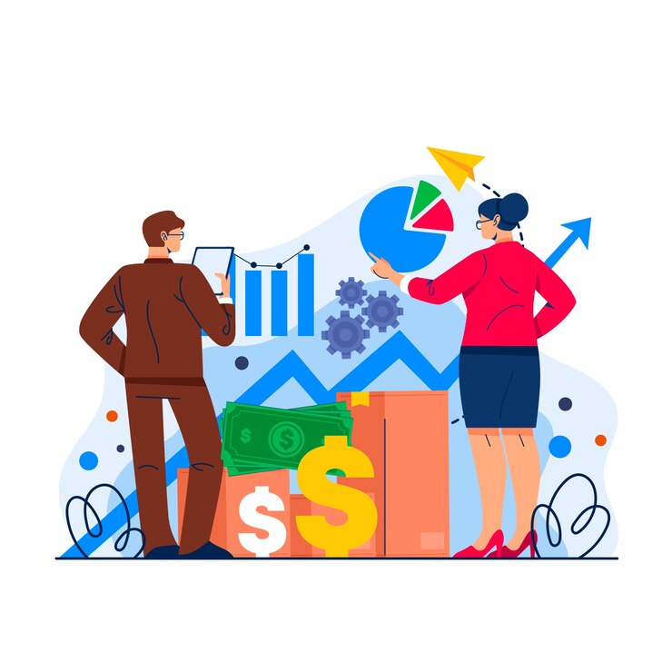 Vector Gratis hand drawn revenue operations illustration