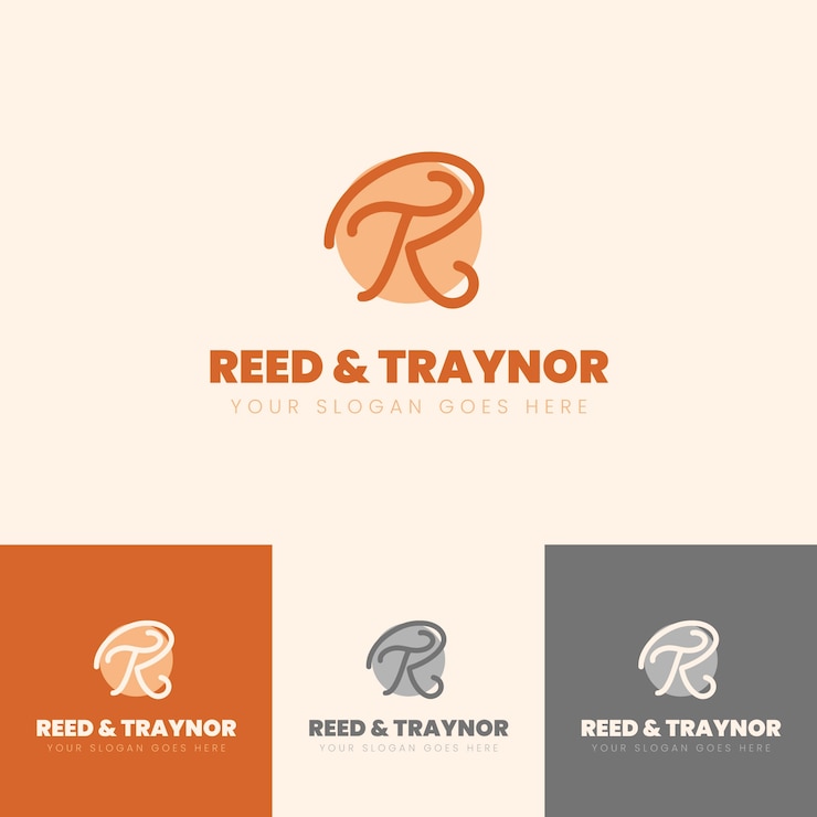 Vector Gratis hand drawn rt logo template