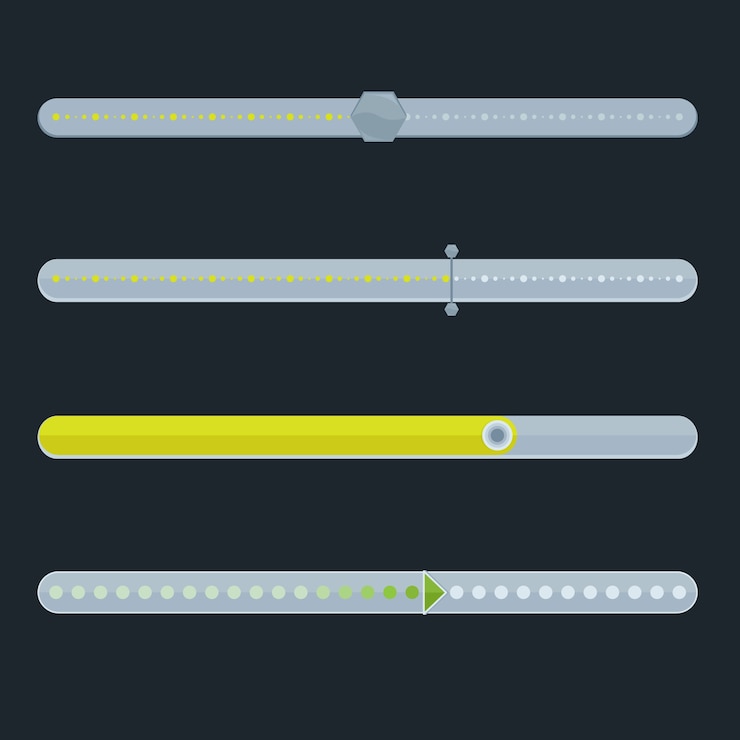 Vector Gratis hand drawn sliders pack