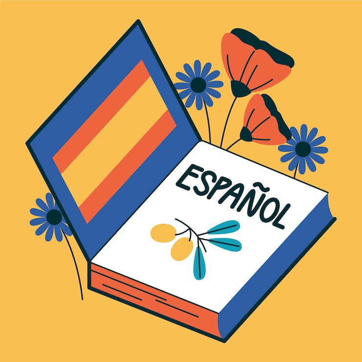Vector Gratis hand drawn spanish language illustration