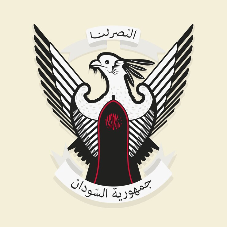 Vector Gratis hand drawn sudan national emblem