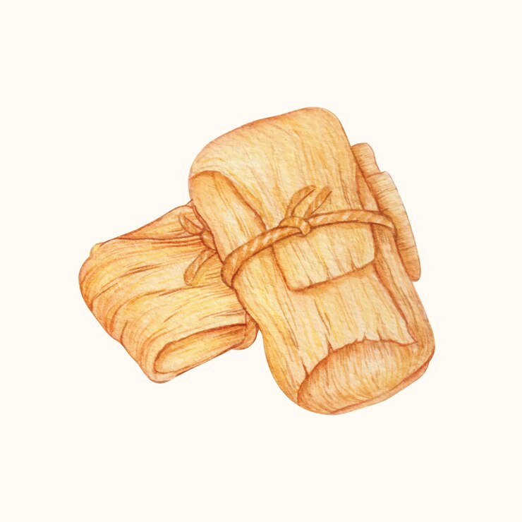 Vector Gratis hand drawn watercolor latin american food tamales