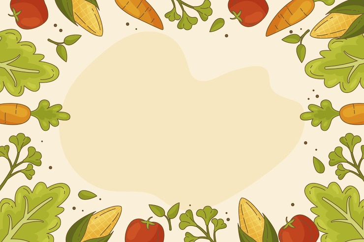 Vector Gratis hand drawn world vegetarian day background
