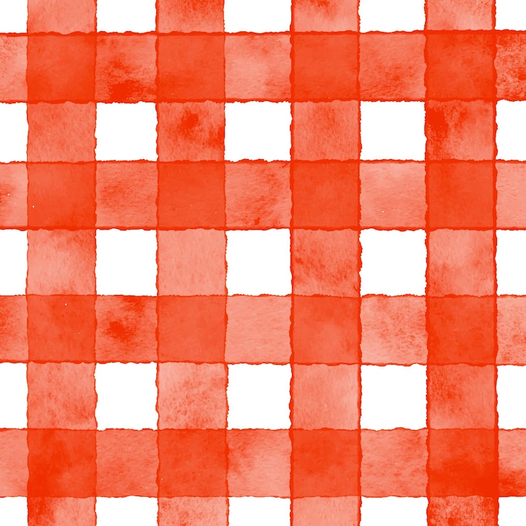 Vector Gratis hand painted watercolour red checked pattern background
