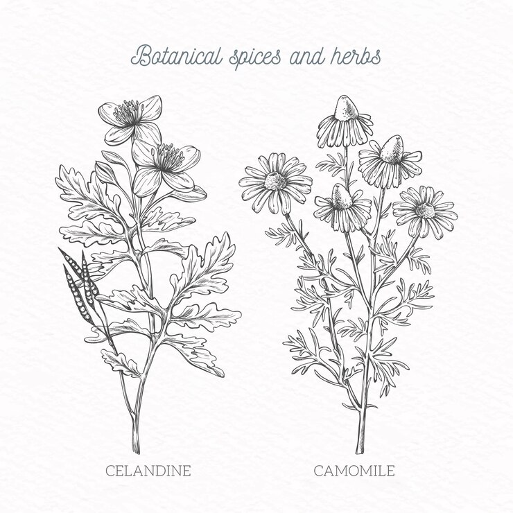 Vector Gratis handdrawn spices and herbs