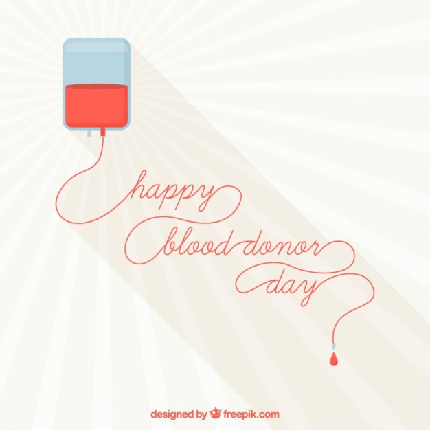 Vector Gratis happy blood donor day background