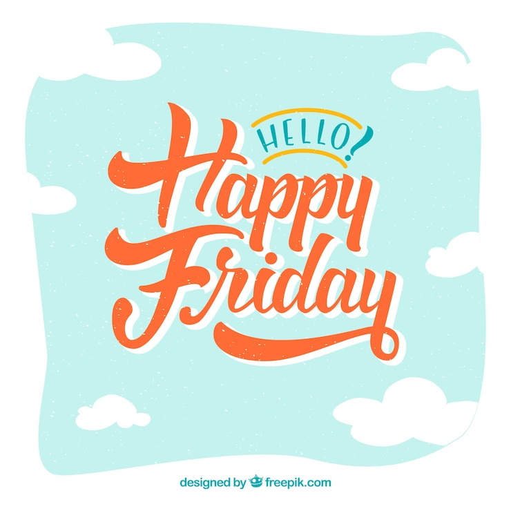 Vector Gratis happy friday retro background