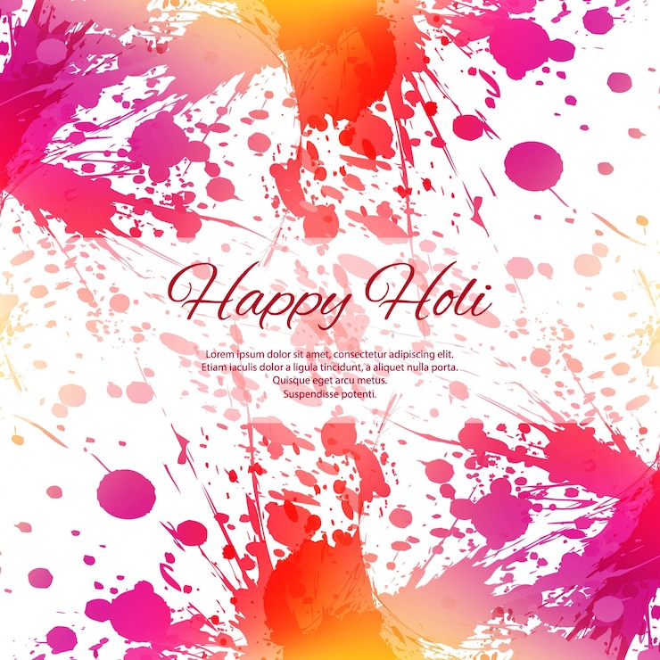Vector Gratis happy holi colorful festival background