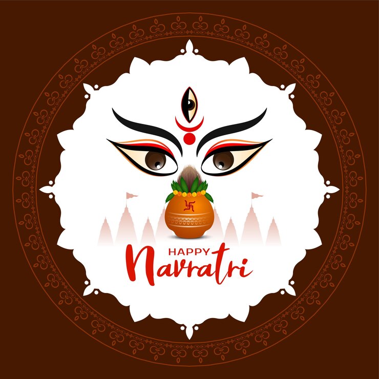 Vector Gratis happy navratri religious indian festival background