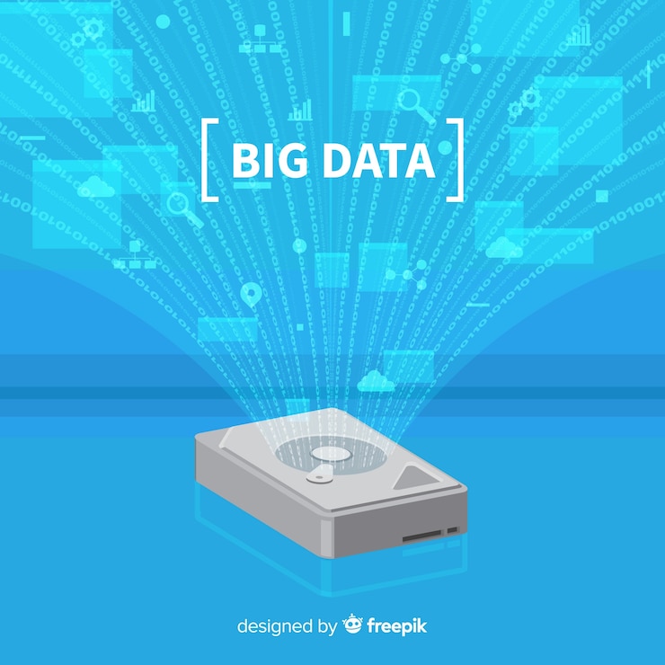 Vector Gratis hard disk big data background