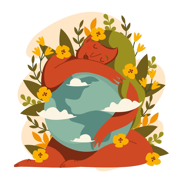 Vector Gratis hari bumi digambar tangan