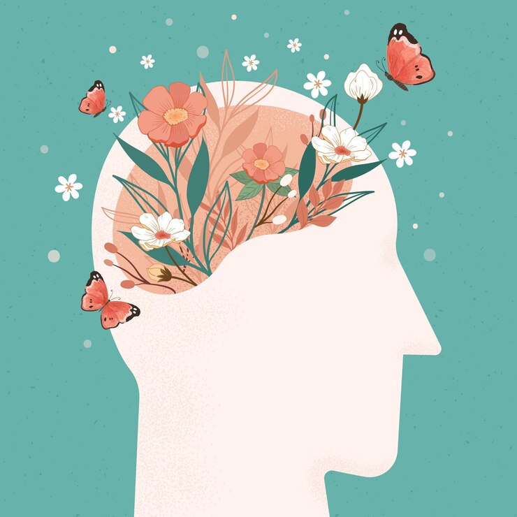 Vector Gratis hari kesehatan mental dunia yang digambar tangan