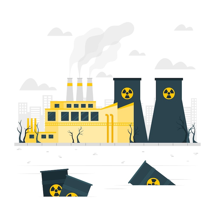 Vector Gratis hazardous waste concept illustration