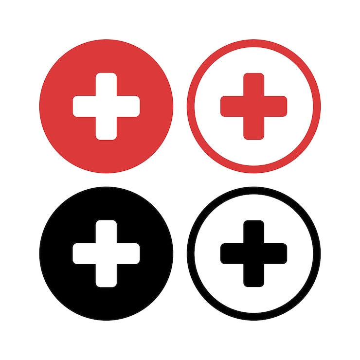 Vector Gratis health circles set