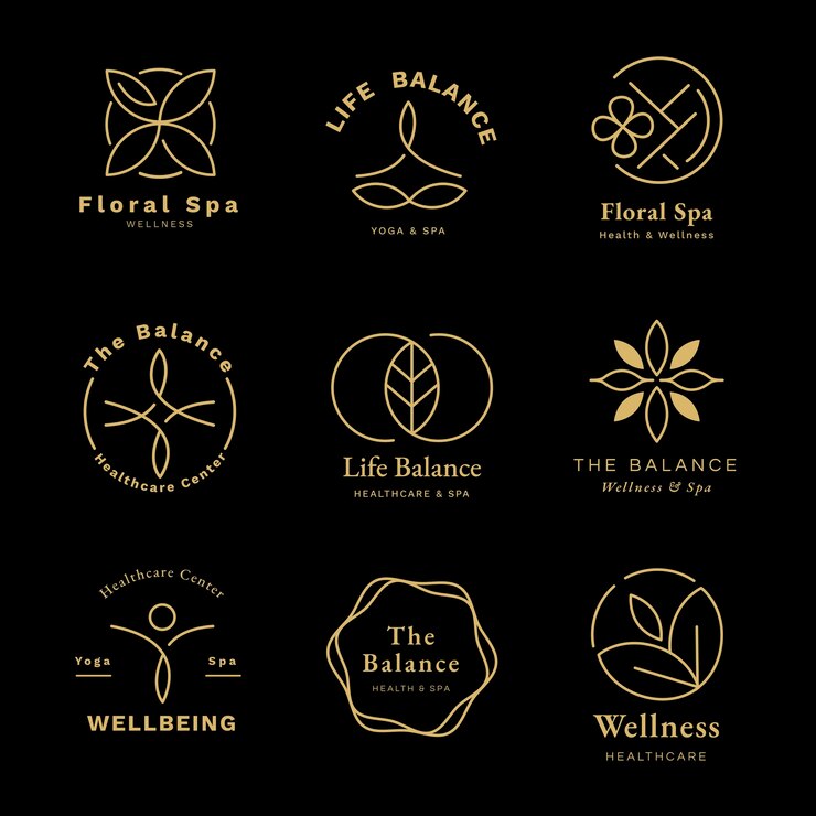 Vector Gratis healthcare center logo template set
