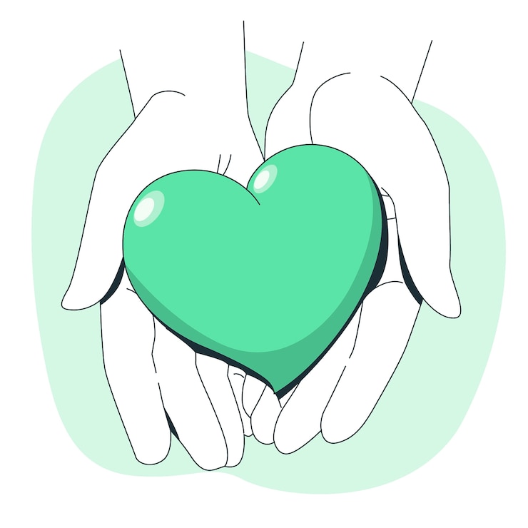 Vector Gratis heart concept illustration