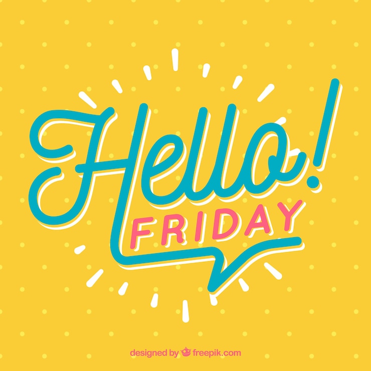 Vector Gratis hello friday, background with points