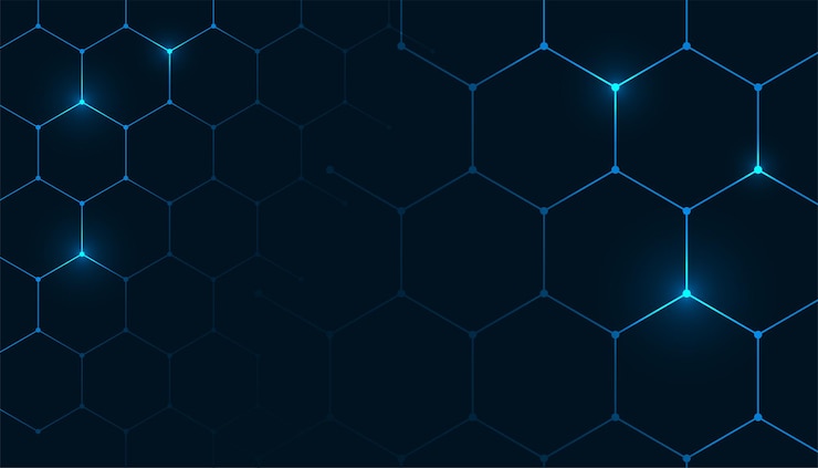 Vector Gratis hexagonal pattern background in medical style