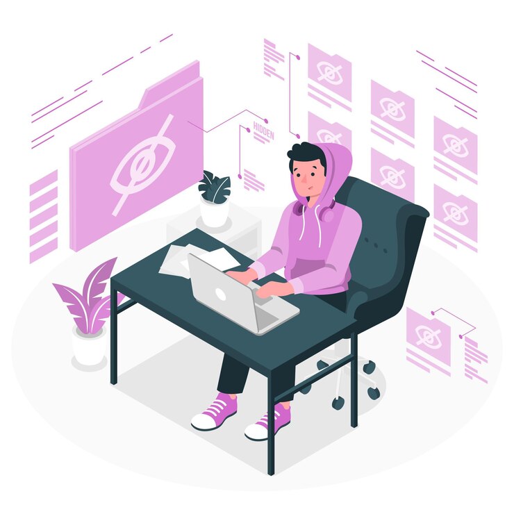 Vector Gratis hidden concept illustration