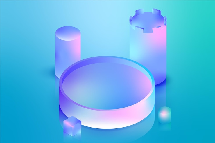 Vector Gratis high angle gradient podium background