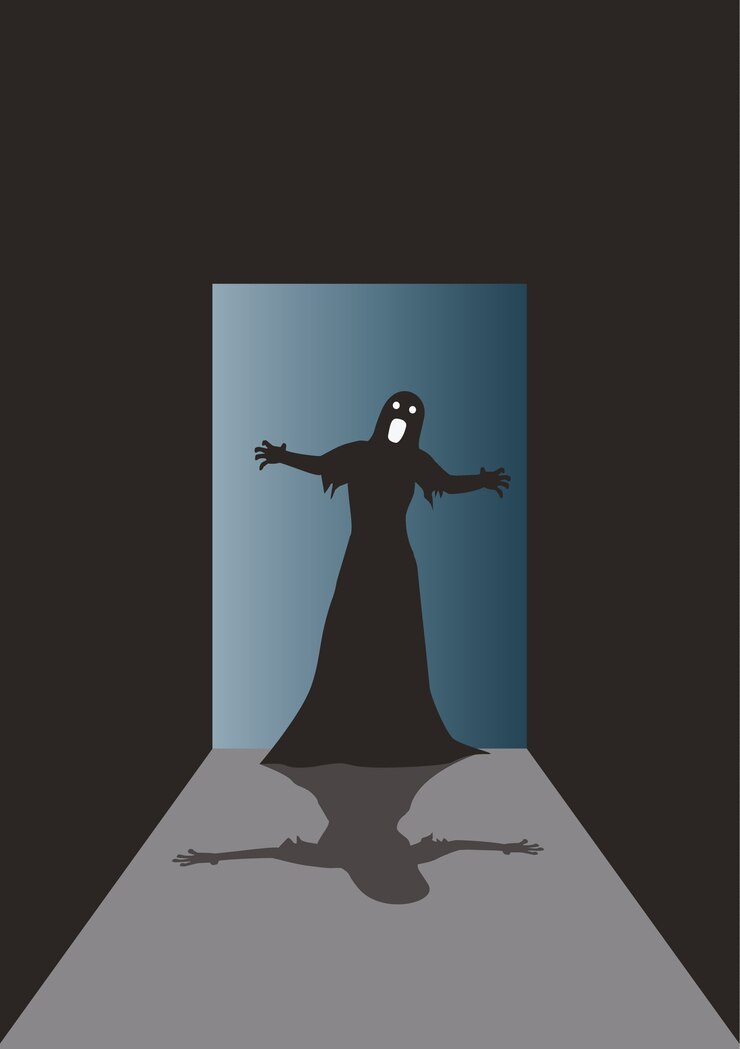 Vector Gratis horror party flyer