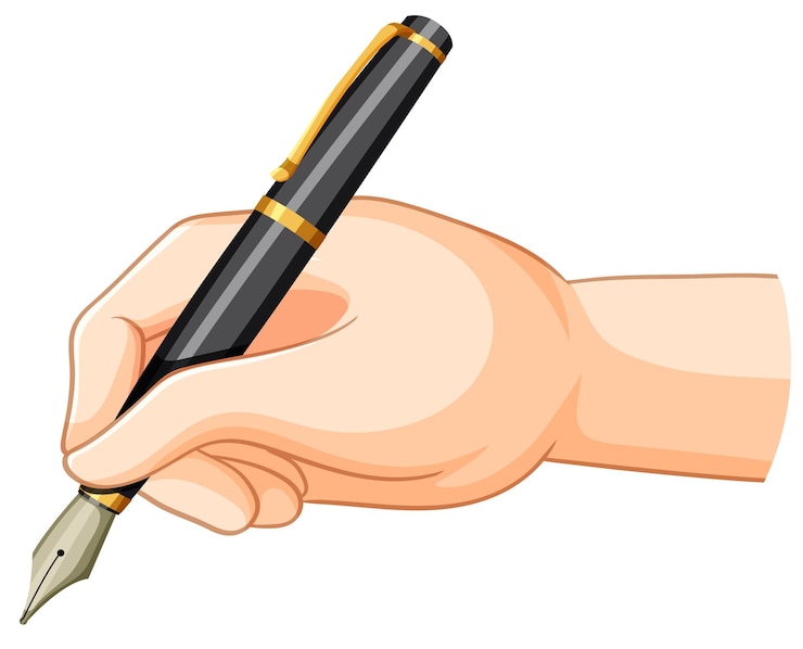 Vector Gratis human hand writing isolated