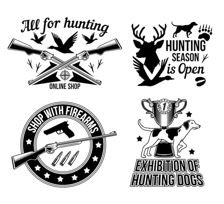 Vector Gratis hunting season is open