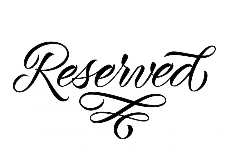 Vector Gratis huruf reserved dengan ornamen