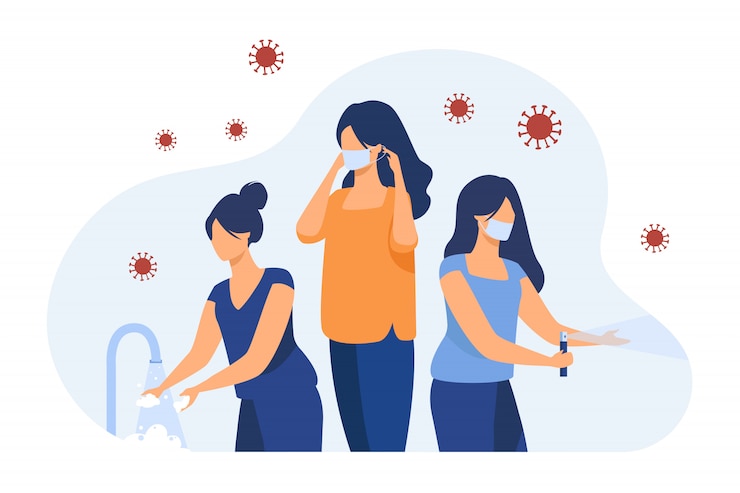 Vector Gratis hygiene guide for protection from coronavirus