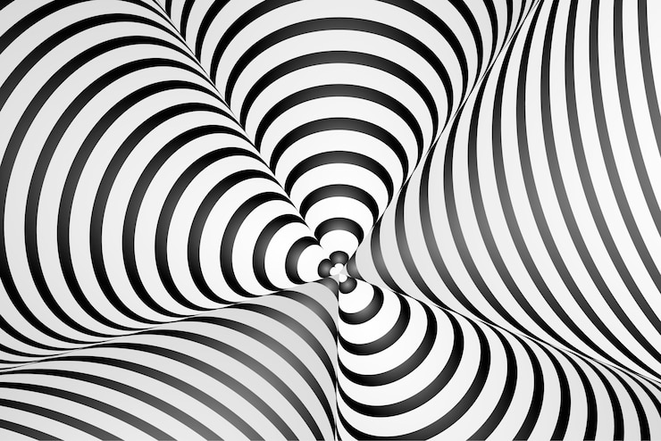 Vector Gratis hypnotic optical illusion background
