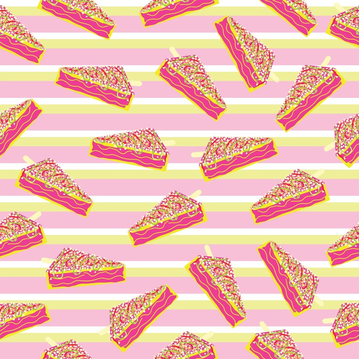 Vector Gratis ice cream pattern design