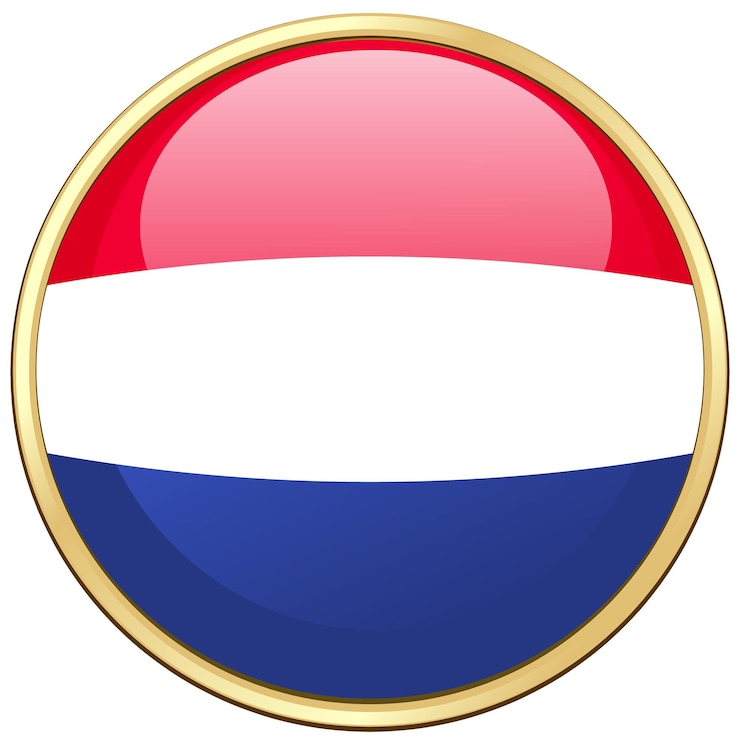 Vector Gratis icon design for flag of netherlands
