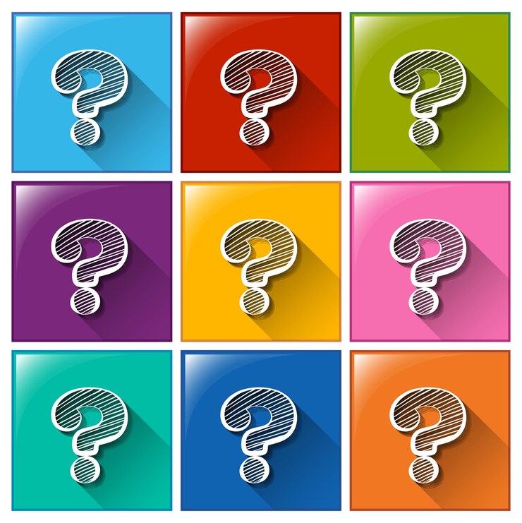 Vector Gratis icons with question marks