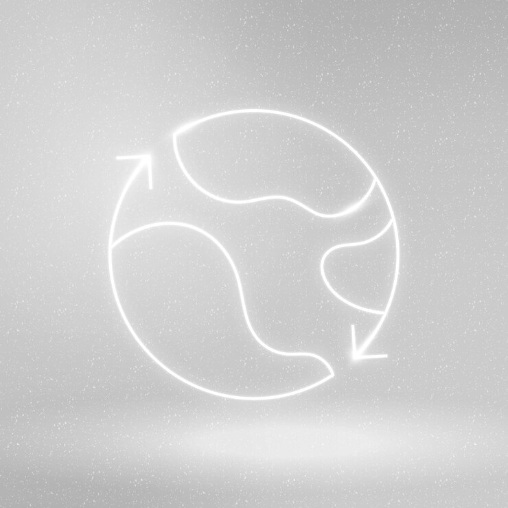 Vector Gratis ikon globe vektor simbol konservasi lingkungan