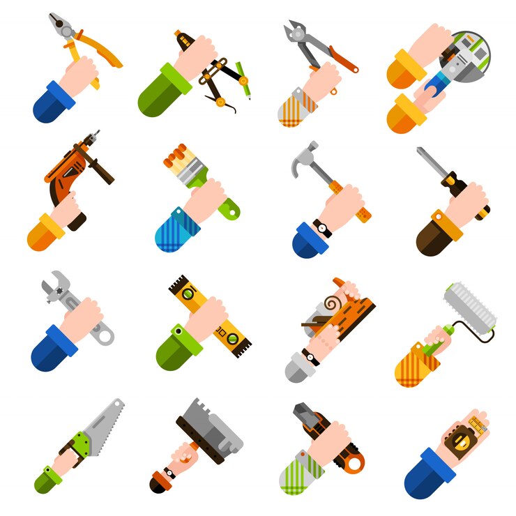 Vector Gratis ikon tangan diy