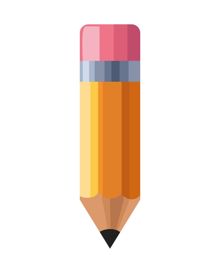 Vector Gratis ikon terpencil perlengkapan grafit pensil