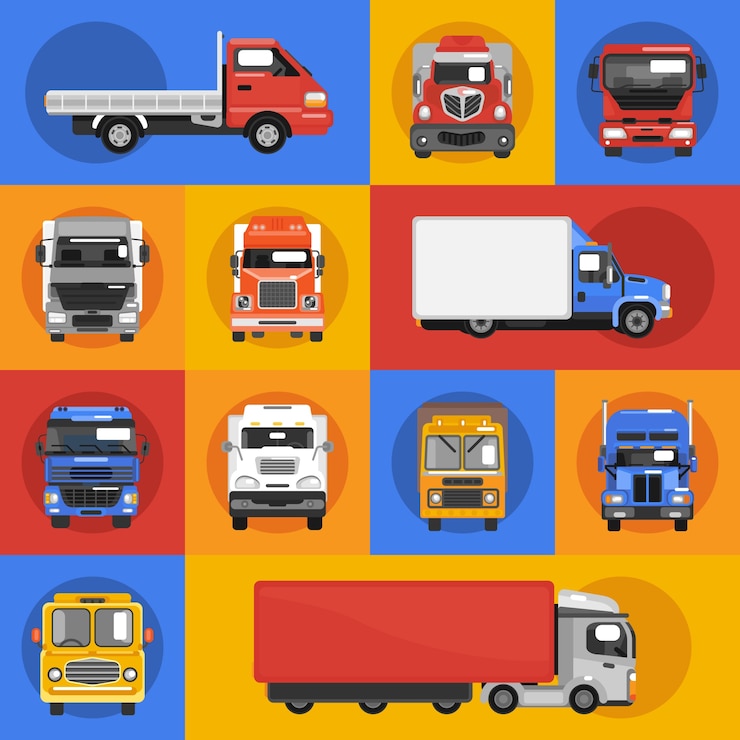 Vector Gratis ikon truk datar