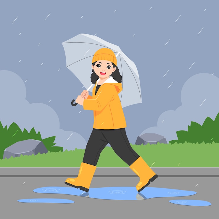 Vector Gratis illustration for monsoon season
