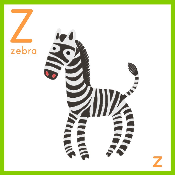 Vector Gratis illustration of alphabet letter with animal picture