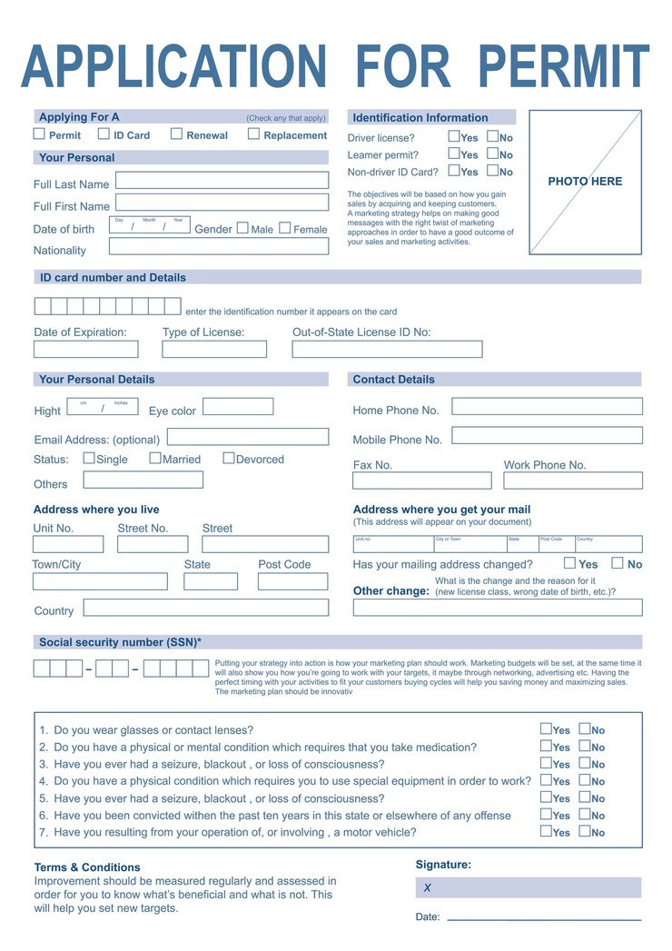 Vector Gratis illustration of permission form