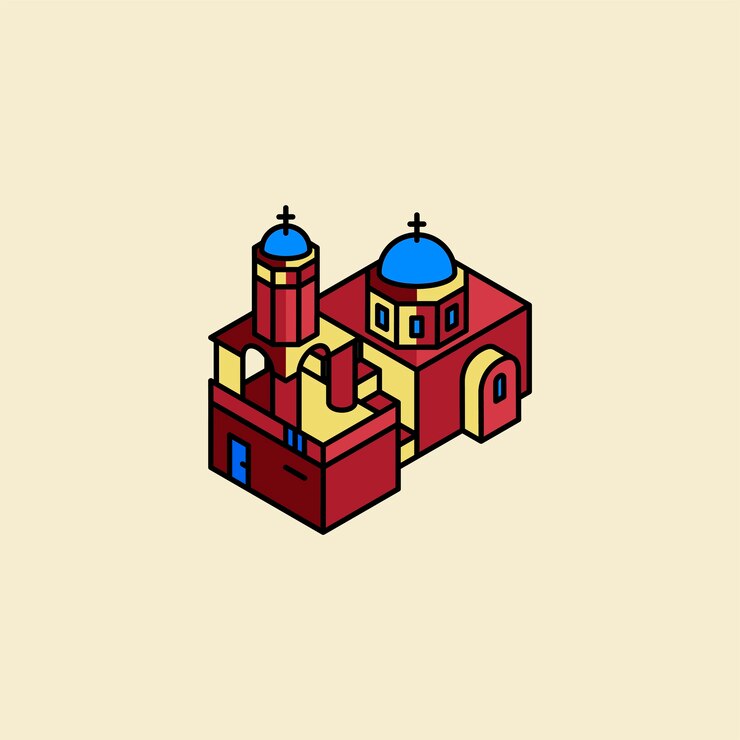 Vector Gratis illustration of santorini greece