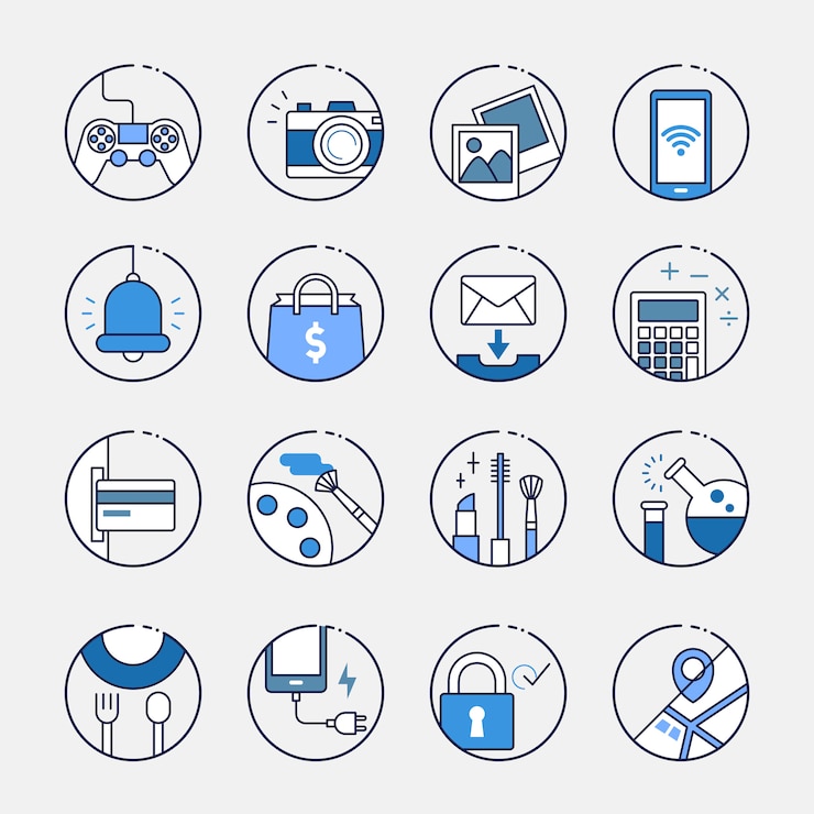 Vector Gratis illustration of vector line collection