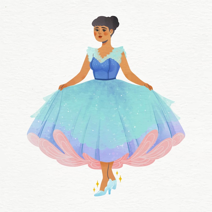Vector Gratis illustration with cinderella