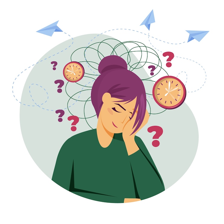 Vector Gratis ilustrasi adhd digambar tangan