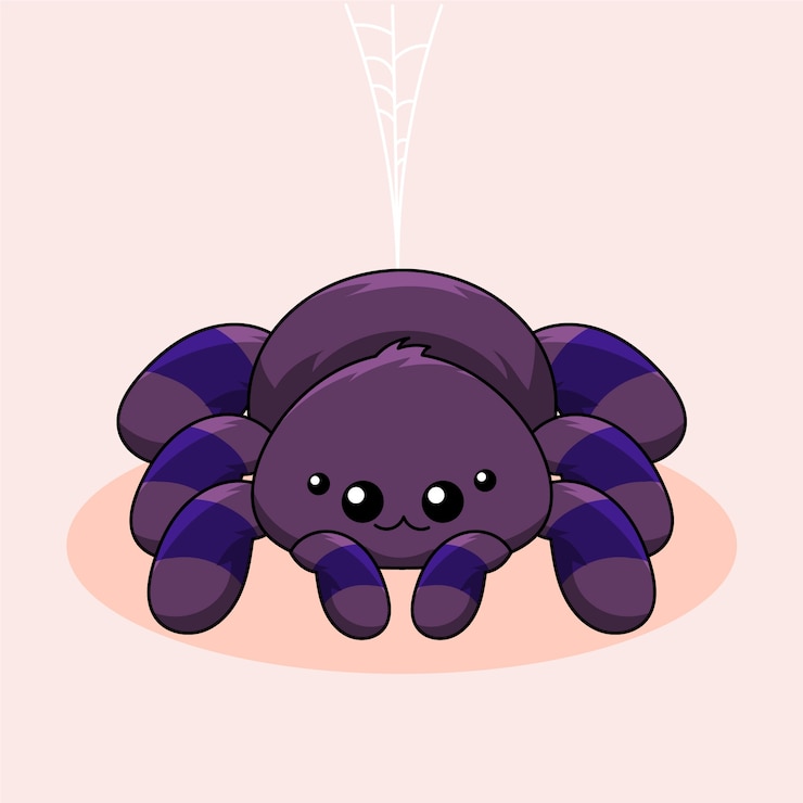 Vector Gratis ilustrasi aranha kartun digambar tangan