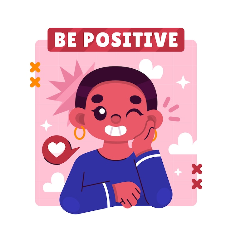 Vector Gratis ilustrasi aura positif digambar tangan