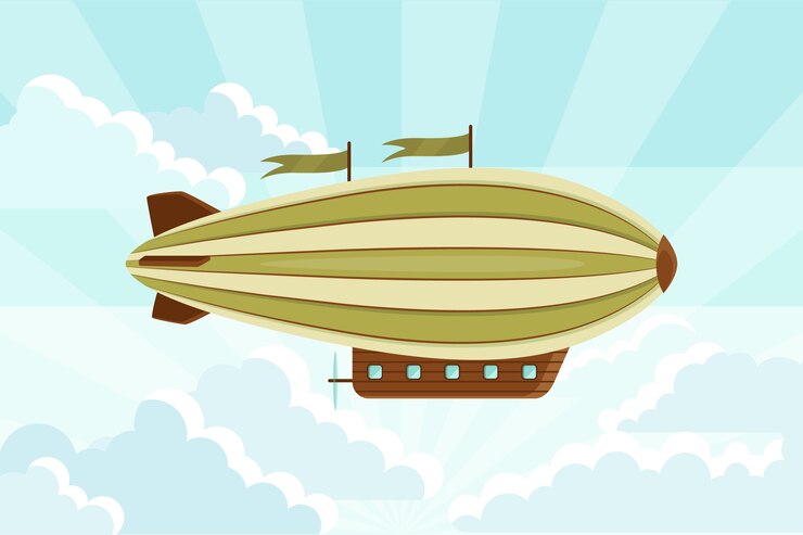 Vector Gratis ilustrasi balon udara datar yang digambar tangan